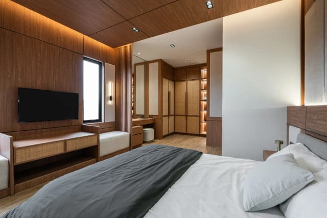 Wood, architectural detail by Senawa