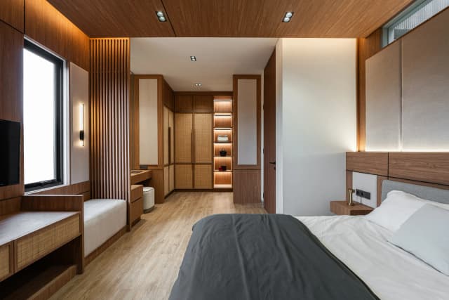 Wood, architectural detail by Senawa