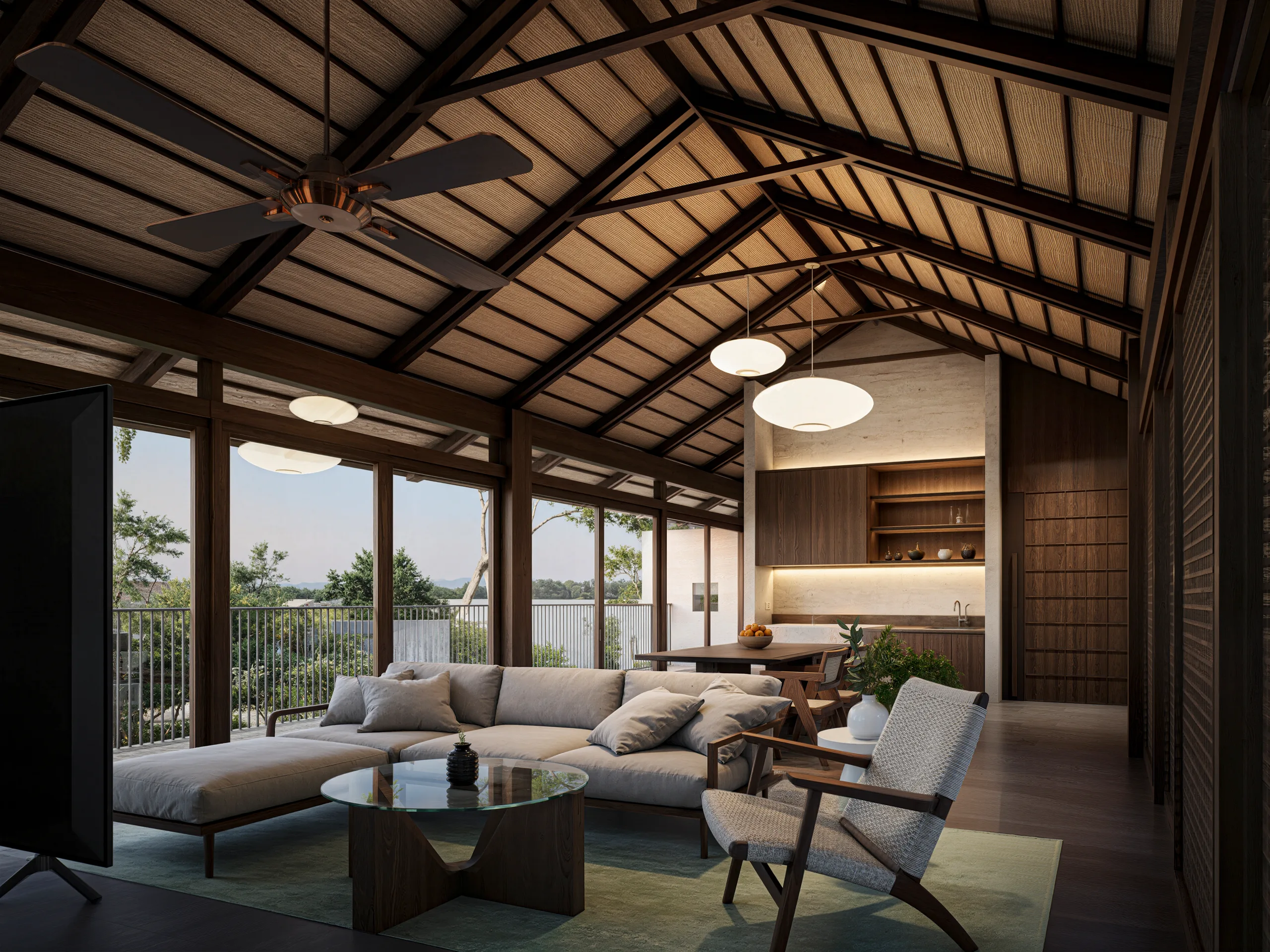 K Villa, Grounded Horizon, where views meet craft; residential architecture in Ubud, Bali by Senawa (view 2)