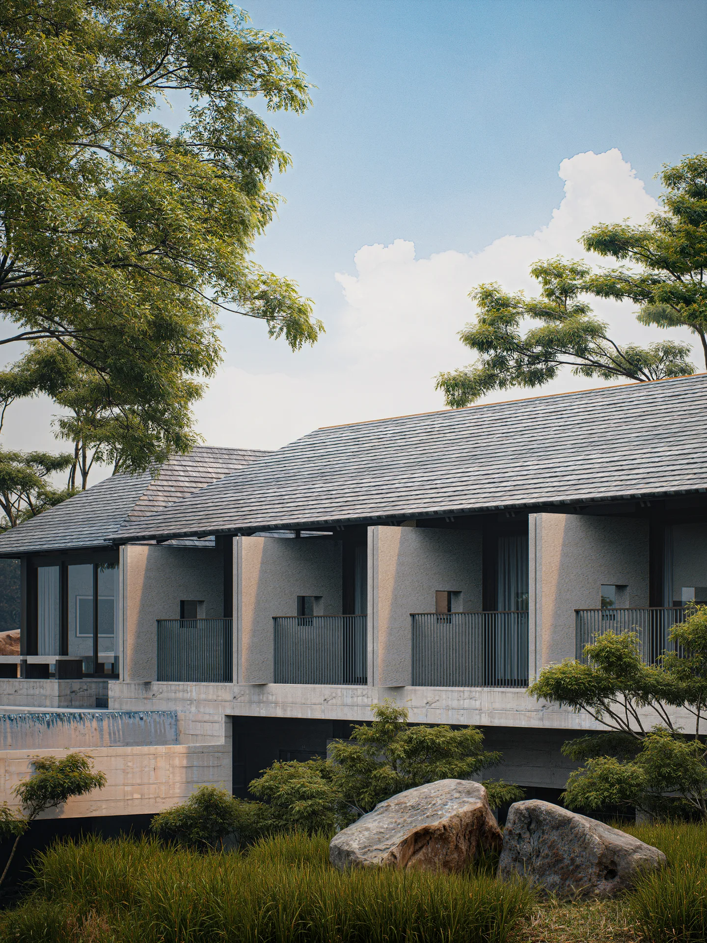 K Villa, residential architecture in Ubud, Bali by Senawa (view 4)